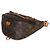 Bumbag in tela Monogram Louis Vuitton Marrone - vista 3