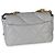 Chanel 19 Flap Bag aus gestepptem grauen Lammleder, groß Braun - Ansicht 2
