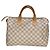 Louis Vuitton Speedy 30 Damier Azur N41533 LV White Canvas Handbag Dust Bag Damier ebene