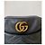Gucci Marmont Borsa a Tracolla in Pelle Nera Nero - vista 4
