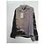 Autre Marque Camicia in seta Serapis stampa astratta Nero Grigio - vista 2