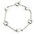 Pulseira Tiffany & Co. de pérolas de água doce e corrente de elos Anchor quadrados Prata Branco