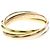 Anello Cartier Trinity in oro giallo rosa e bianco D'oro - vista 8