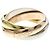 Anello Cartier Trinity in oro giallo rosa e bianco D'oro