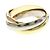 Anello Cartier Trinity in oro giallo rosa e bianco D'oro - vista 2