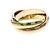 Anello Cartier Trinity in oro giallo rosa e bianco D'oro - vista 3