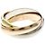 Anello Cartier Trinity in oro giallo rosa e bianco D'oro - vista 5