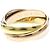Anello Cartier Trinity in oro giallo rosa e bianco D'oro - vista 7