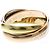 Anello Cartier Trinity in oro giallo rosa e bianco D'oro - vista 8