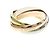 Anello Trinity Cartier in oro rosa giallo e bianco 18K D'oro