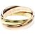 Anello Trinity Cartier in oro rosa giallo e bianco 18K D'oro - vista 7