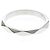 Boucheron Faceted Platinum Band Ring Silber - Ansicht 2