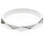 Boucheron Faceted Platinum Band Ring Silber - Ansicht 3
