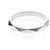 Boucheron Faceted Platinum Band Ring Silber - Ansicht 4