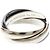 Anello Trinity di Cartier in oro bianco e ceramica Argento - vista 8