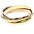 Anello Cartier Trinity in oro rosa bianco e giallo D'oro - vista 4