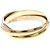 Anello Cartier Trinity in oro rosa bianco e giallo D'oro - vista 5