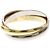 Anello Cartier Trinity in oro rosa bianco e giallo D'oro - vista 6