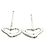 Tiffany & Co Orecchini a lobo Tiffany Open Heart in platino Argento - vista 5