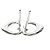 Tiffany & Co Orecchini a lobo Tiffany Open Heart in platino Argento - vista 6