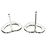 Tiffany & Co Orecchini a lobo Tiffany Open Heart in platino Argento - vista 7