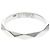 Boucheron Faceted Platinum Band Ring Silber