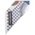 Hermès HERMES Twilly CAVALIER EN FORMES Sciarpa in seta Marrone Bianco  - vista 3