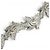 Bracciale con chiusura a cuore placcato rodio Yves Saint Laurent Argento - vista 4