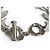 Bracciale con chiusura a cuore placcato rodio Yves Saint Laurent Argento - vista 5