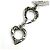 Bracciale con chiusura a cuore placcato rodio Yves Saint Laurent Argento - vista 6