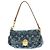Borsa a tracolla Louis Vuitton Monogram Denim Mini Pleaty Blu