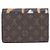 Monedero Louis Vuitton Monogram Leopard Castaño - vista 2