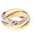 Anello Trinity Cartier in oro bianco oro giallo e oro rosa
