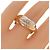 Anello Trinity Cartier in oro bianco oro giallo e oro rosa - vista 5
