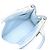 Prada Borsa a Mano Galleria Small Saffiano Lux Leather Blue - vista 11
