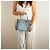 Prada Borsa a Mano Galleria Small Saffiano Lux Leather Blue - vista 2