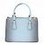 Prada Borsa a Mano Galleria Small Saffiano Lux Leather Blue - vista 5