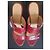 Mule Hermès pelle di alligatore Rosso - vista 10
