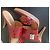 Mule Hermès pelle di alligatore Rosso - vista 6