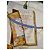 Hermès "Mémoire d'Hermès" Pañuelo de seda 90cm Castaño Blanco Azul Dorado Gold hardware - vista 4