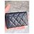 Chanel Tarjetero de piel caviar acolchado - Navy Azul oscuro - vista 2
