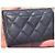 Chanel Tarjetero de piel caviar acolchado - Navy Azul oscuro - vista 6