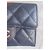 Chanel Tarjetero de piel caviar acolchado - Navy Azul oscuro - vista 7