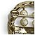 Spilla Coco Mark Matelassé Heart di CHANEL Bianco D'oro - vista 7