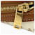 Céline Clutch Celine Triomphe Canvas Marrone Bianco sporco  - vista 11