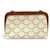Céline Clutch Celine Triomphe Canvas Marrone Bianco sporco  - vista 4