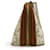 Céline Clutch Celine Triomphe Canvas Marrone Bianco sporco  - vista 5