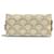 Céline Clutch Celine Triomphe Canvas Marrone Bianco sporco  - vista 6