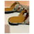 Gucci Python-Optik Leder Sandalen Python drucken Gold hardware  - Ansicht 13
