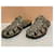Gucci Python-Optik Leder Sandalen Python drucken Gold hardware  - Ansicht 5